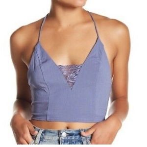 Free People The Century Periwinkle Blue Lace Brami